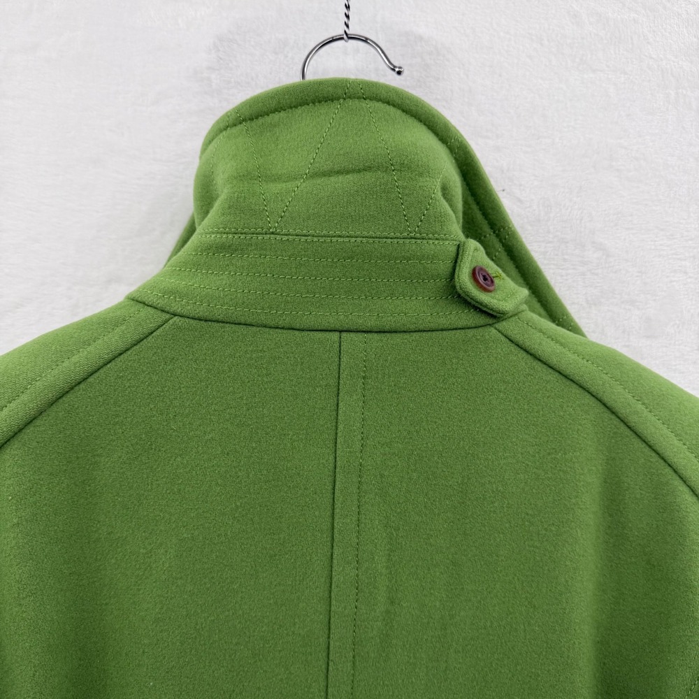 Vintage J. Crew Women's Pea Coat‎ Green XSmall Heritage Prep Wool Old Money - Picture 6 of 11